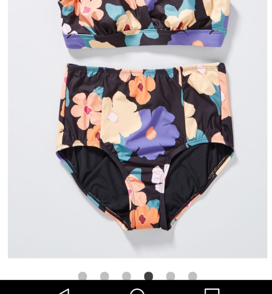 Modcloth Madison High Waist Bikini Retro Bottom